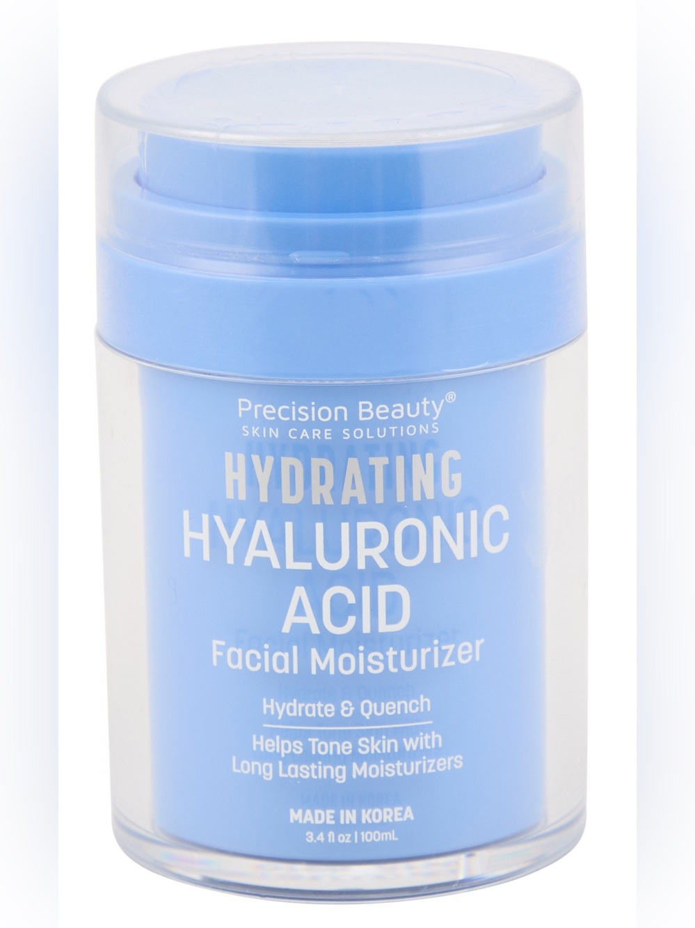 Precision Beauty Hydrating Hyaluronic Acid Facial Moisturizer - Hydrating 3.4 oz
